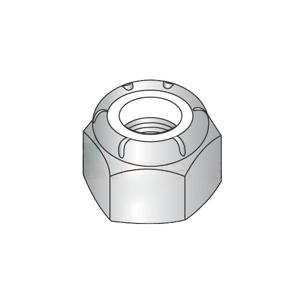 Newport Fasteners Nylon Insert Lock Nut, 5/16"-18, 316 Stainless Steel, Not Graded, 5000 PK NB311059B-5000 - main